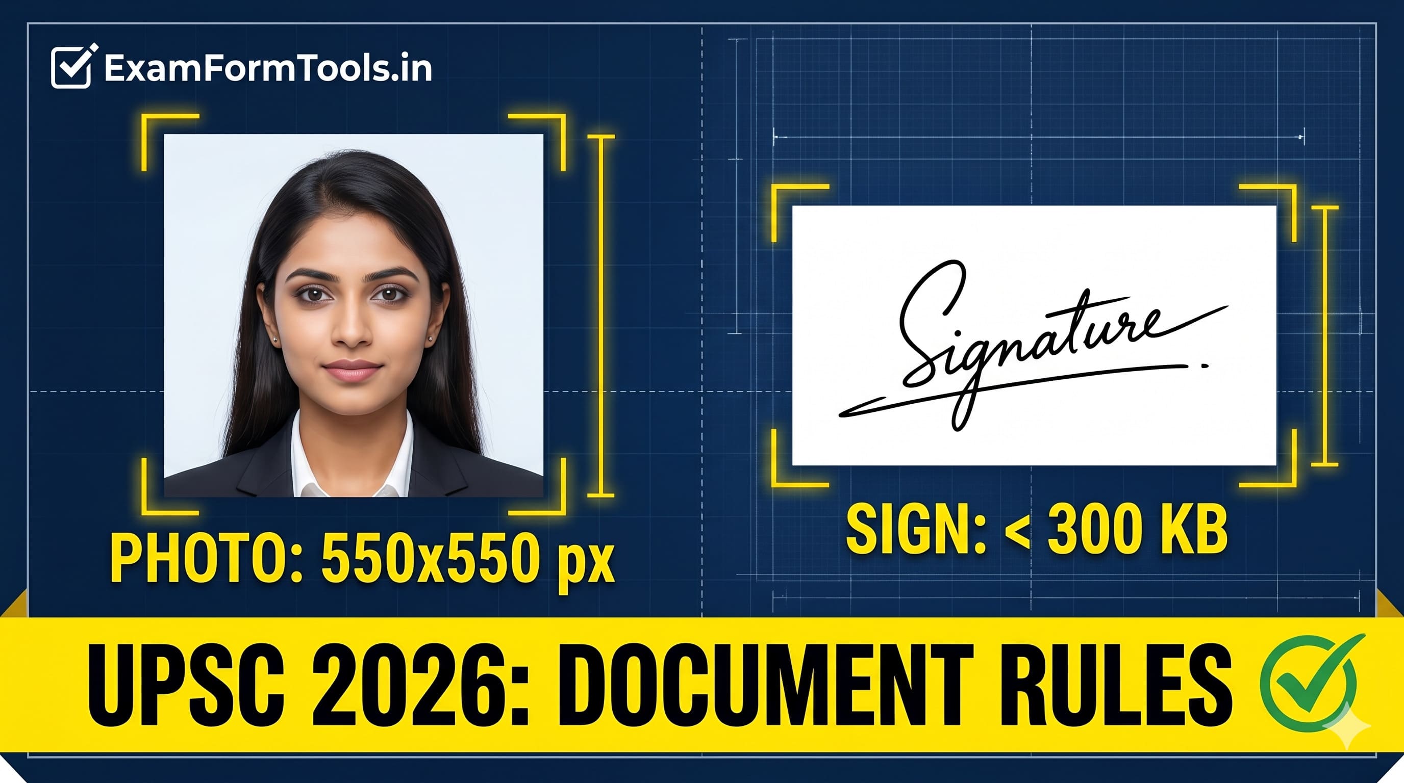 UPSC photo and signature requirement thumbnail