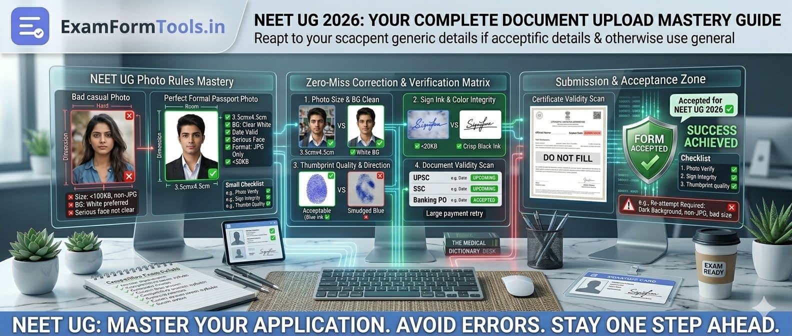 NEET UG document upload complete guide banner
